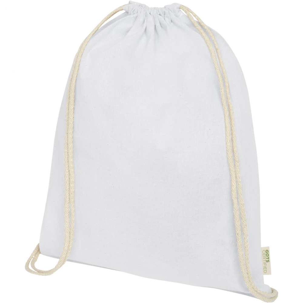 Logotrade liikelahjat mainoslahjat tuotekuva: Orissa 100 g/m² organic cotton drawstring bag 5L